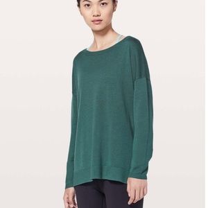 Lululemon Well Being Sweater Green Jasper Size 8 (?)